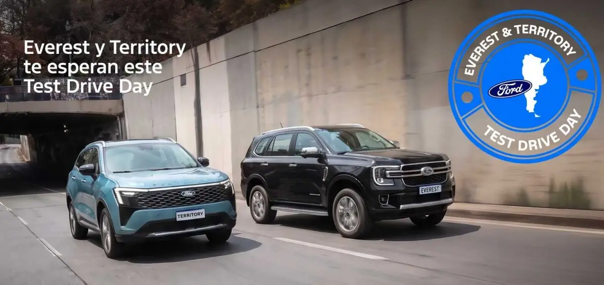 Grupo Lorenzo trae a Mendoza el Ford Test Drive Day: una jornada para probar las nuevas Everest y Territory