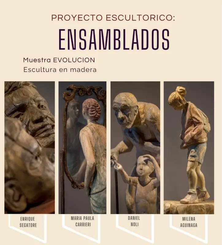 La sala de arte de la Legislatura recibe la muestra “Evolución”: piezas en madera que exploran la transformación