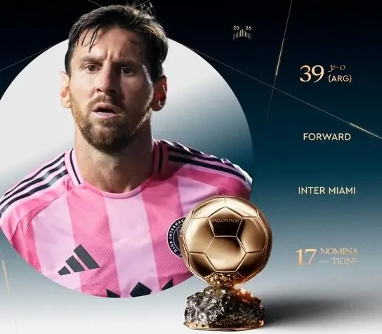 Balón de Oro 2026: Messi, Lautaro y Dibu Martínez lideran la lista de nominados