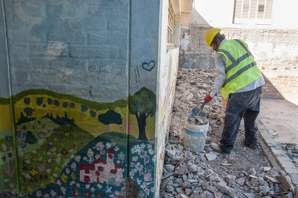 La escuela Guillermo Rawson avanza con una renovación integral de su infraestructura