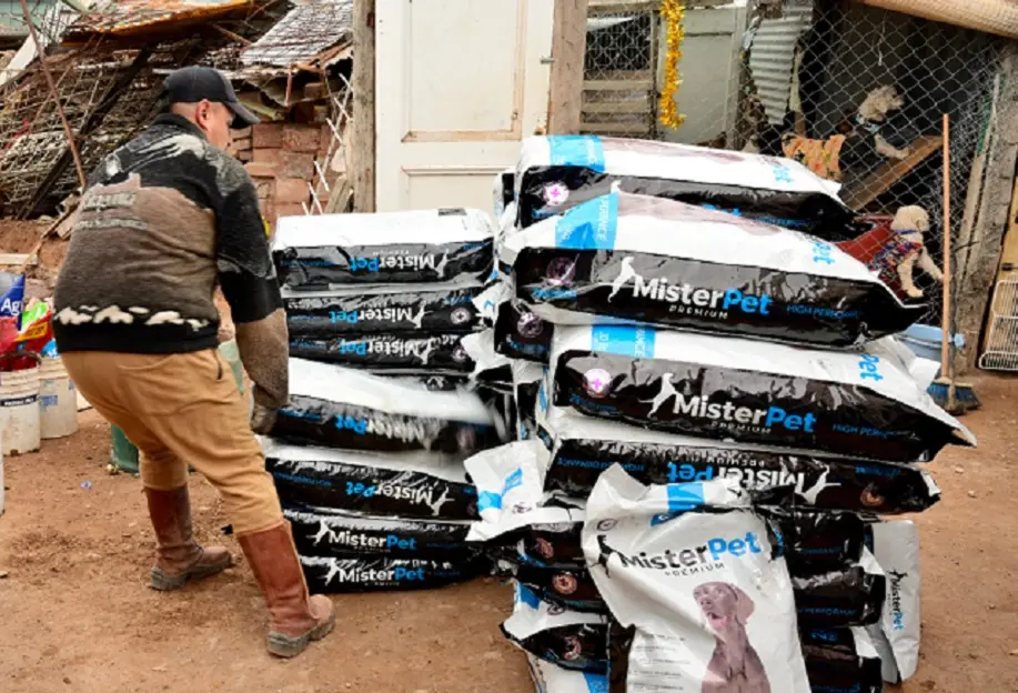Godoy Cruz entregó 1.000 kilos de alimento al refugio Ángeles de cuatro patas