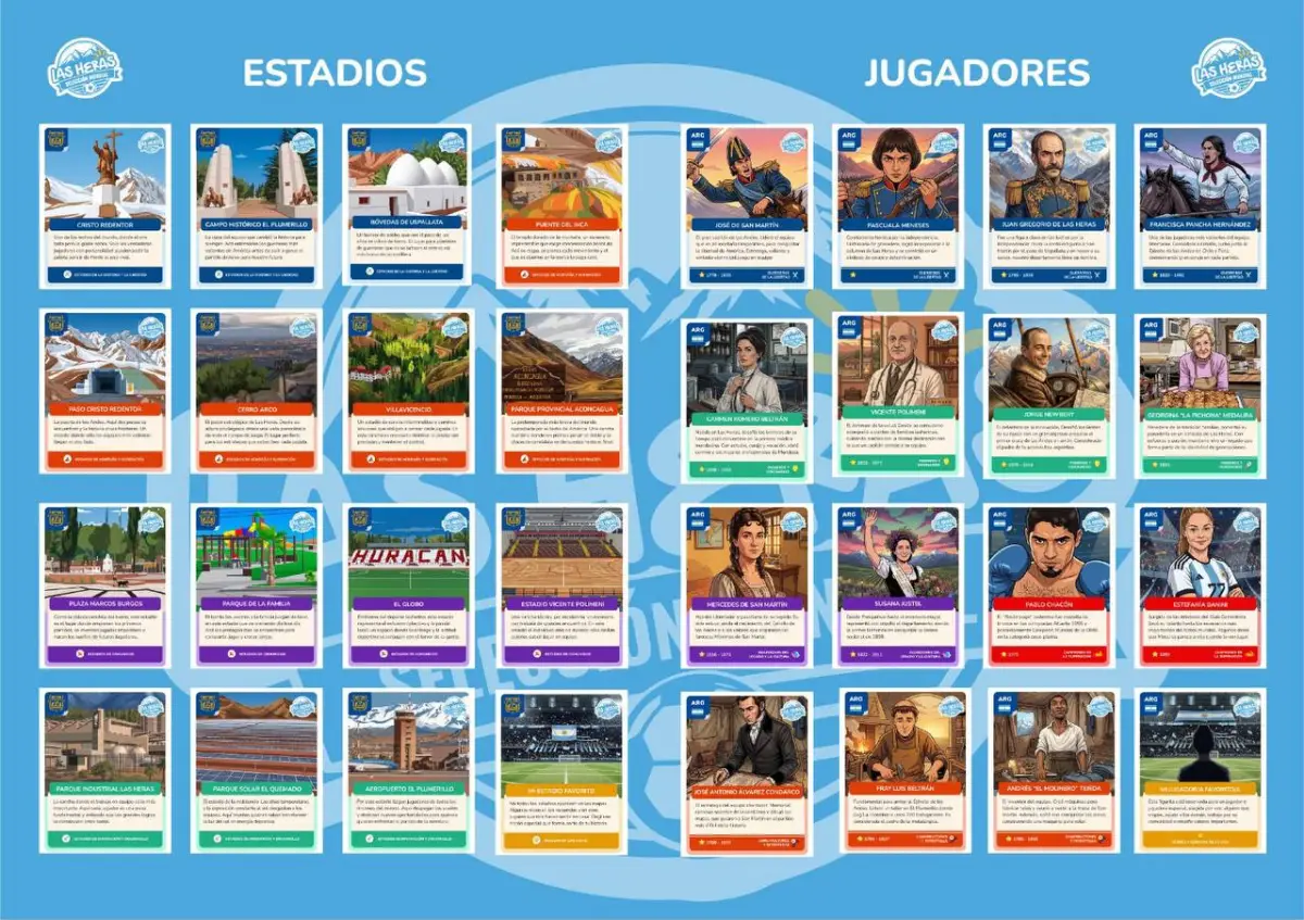 Las Heras lanza un álbum de figuritas para poner en valor su historia, cultura y patrimonio