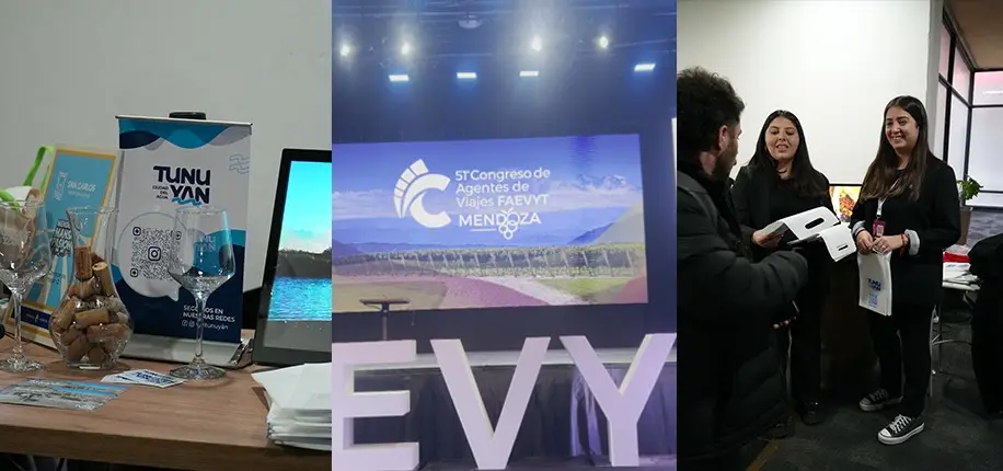 Tunuyán acercó su oferta turística a más de 2.000 profesionales en el 51° Congreso de FAEVYT