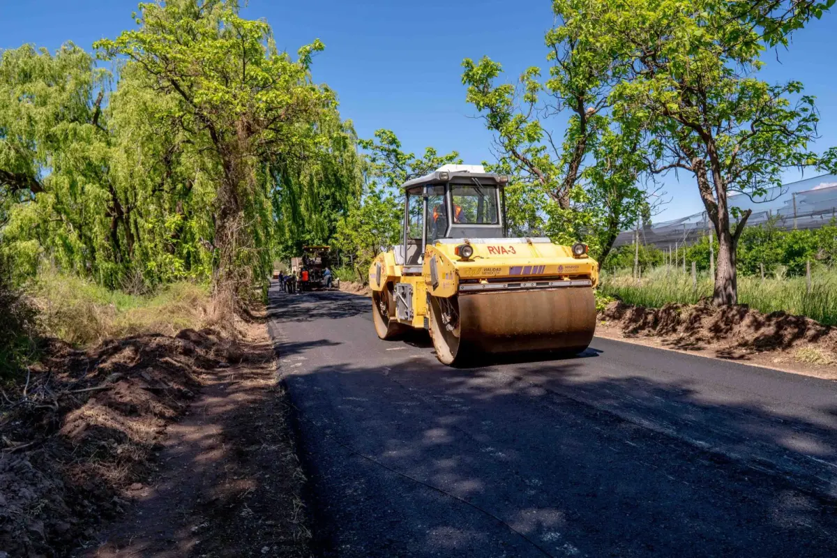 Vialidad Mendoza finalizó la pavimentación de un kilómetro de la calle El Moro, en San Rafael