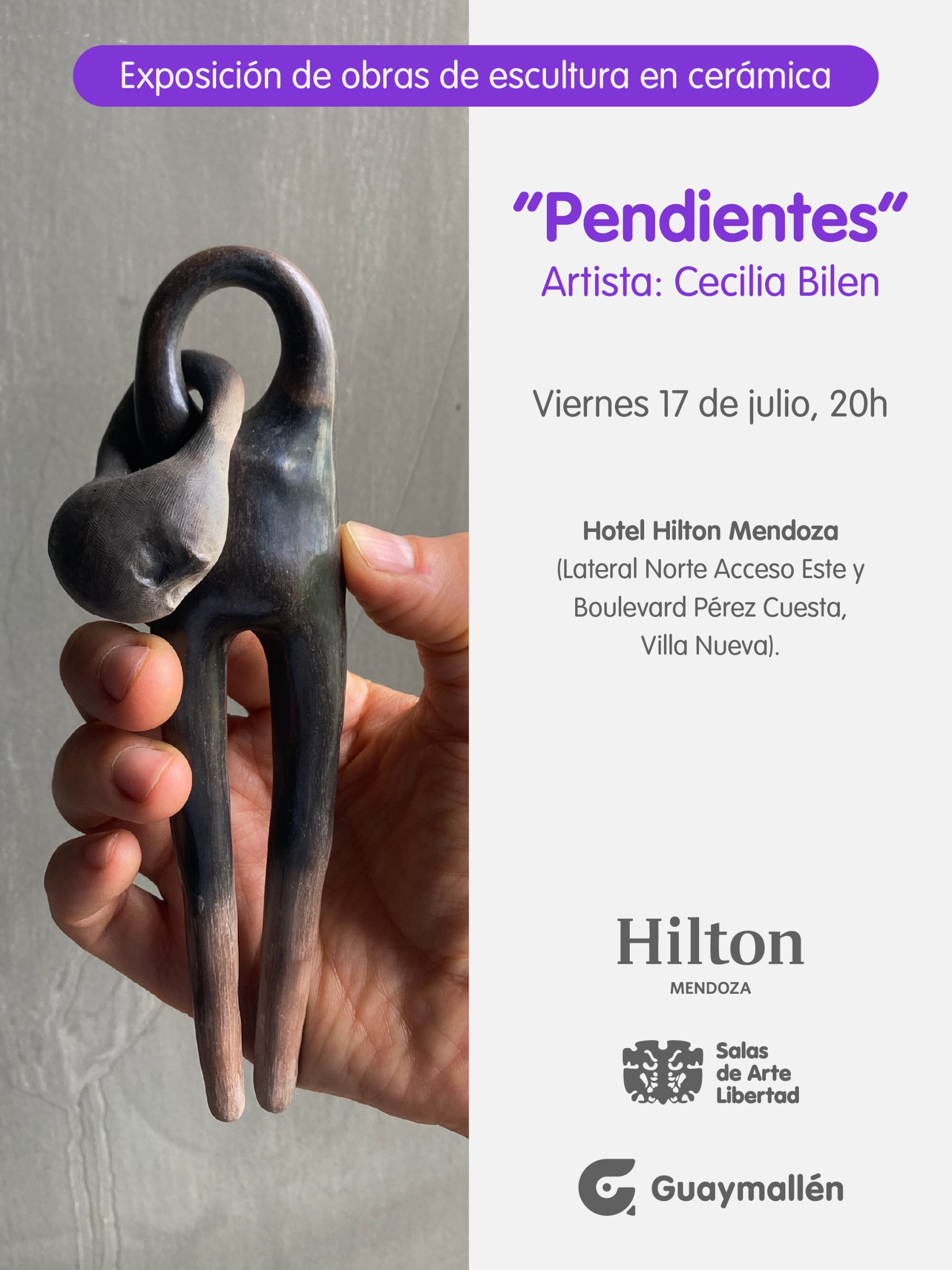 Cecilia Bilen presenta “Pendientes” en el espacio de arte del Hotel Hilton