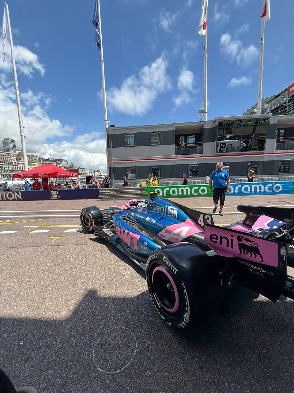 F1: Colapinto 15º en la práctica 1 del GP de Mónaco