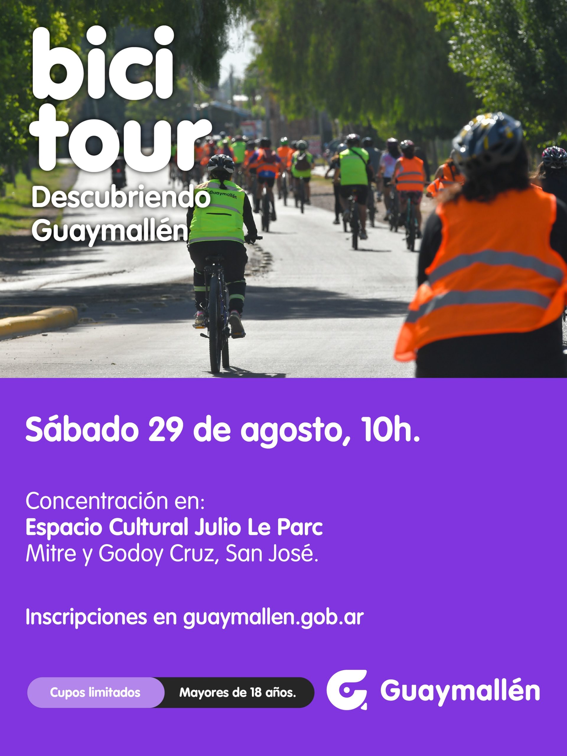Se viene una nueva edición del Bicitour, en homenaje a San Martín